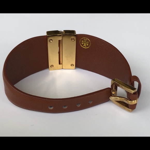 Tory Burch Leather Cuff Bracelet - Picture 7 of 8